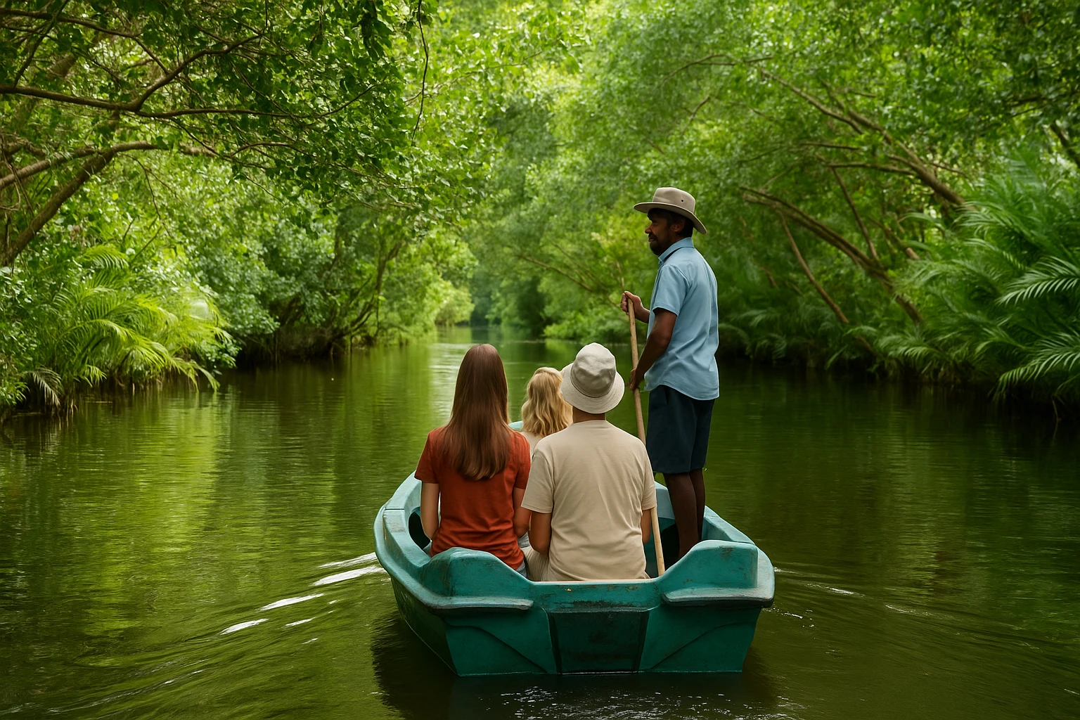 Wetland boat safari